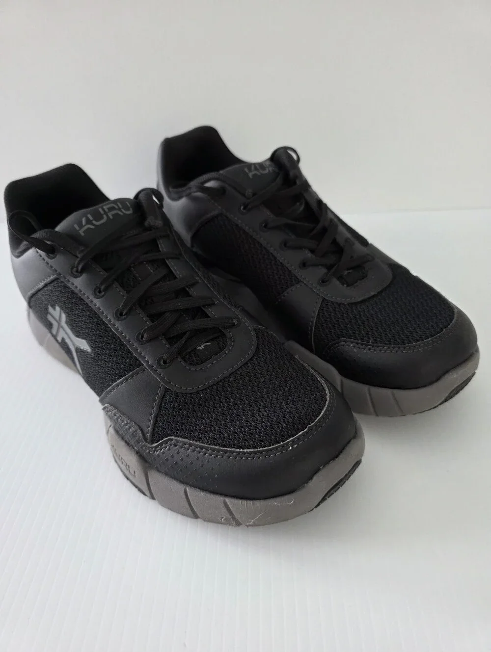 KURU Quantum 2.0 Men's Black Comfort Support Athletic Lace-Up Shoes 10